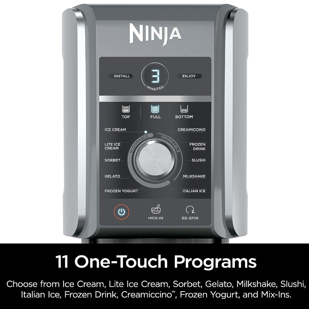 NINJA NC501C CREAMi Deluxe 11-in-1 Ice Cream and Frozen Treat Maker