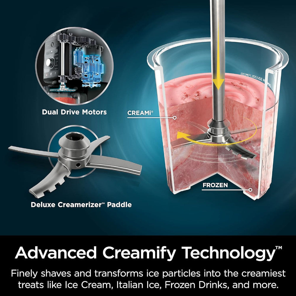 NINJA NC501C CREAMi Deluxe 11-in-1 Ice Cream and Frozen Treat Maker