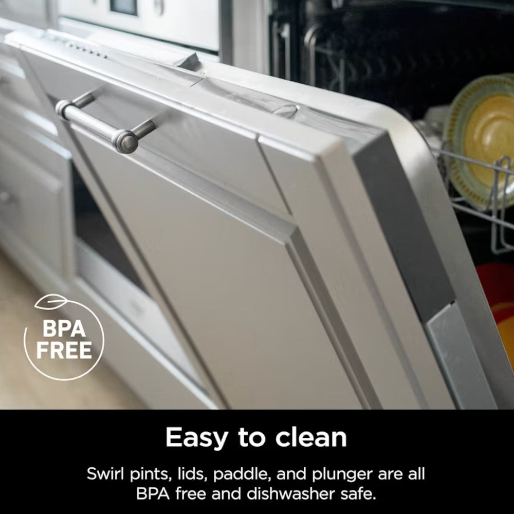 NINJA NC701 Swirl by CREAMi Soft Serve & Ice Cream Machine - Factory serviced with Home Essentials warranty