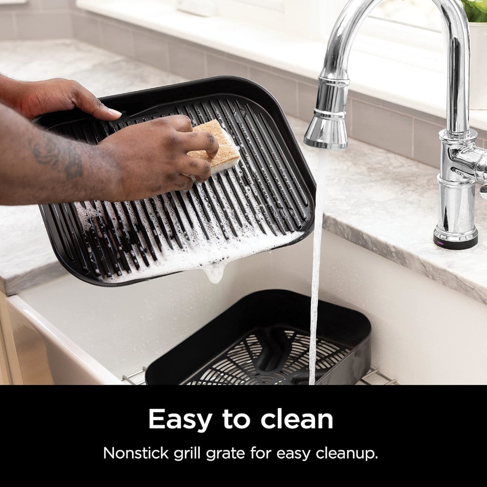 NINJA OG701 Woodfire Outdoor Grill, 7-in-1 Master Grill, BBQ Smoker - Factory serviced with Home Essentials warranty