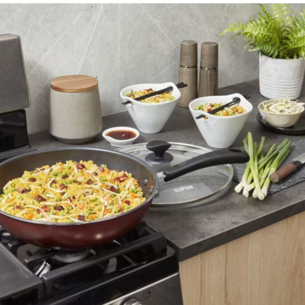 SUPOR PC30S3W1 Non-Stick 30CM Wok With Lid