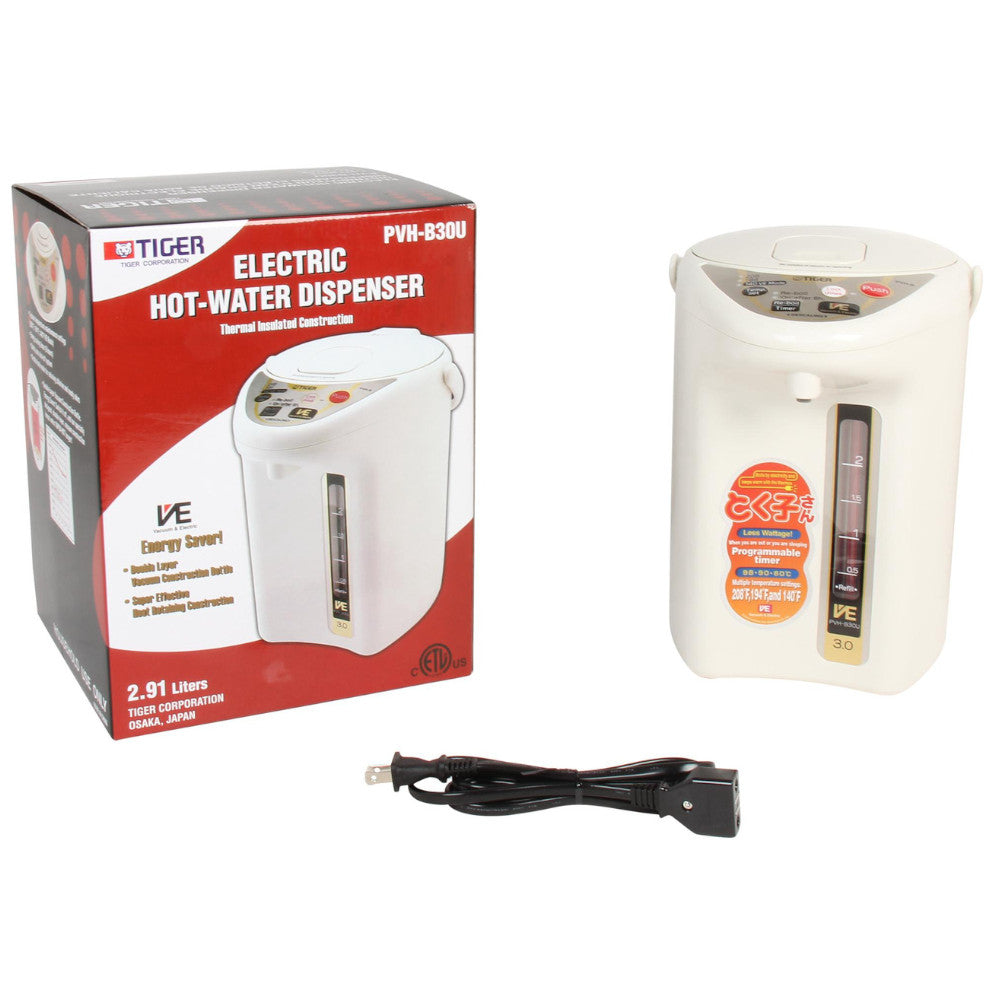 TIGER PVHB30U Electric Hot Water Dispenser 2.91L - Factory serviced with Home Essentials warranty