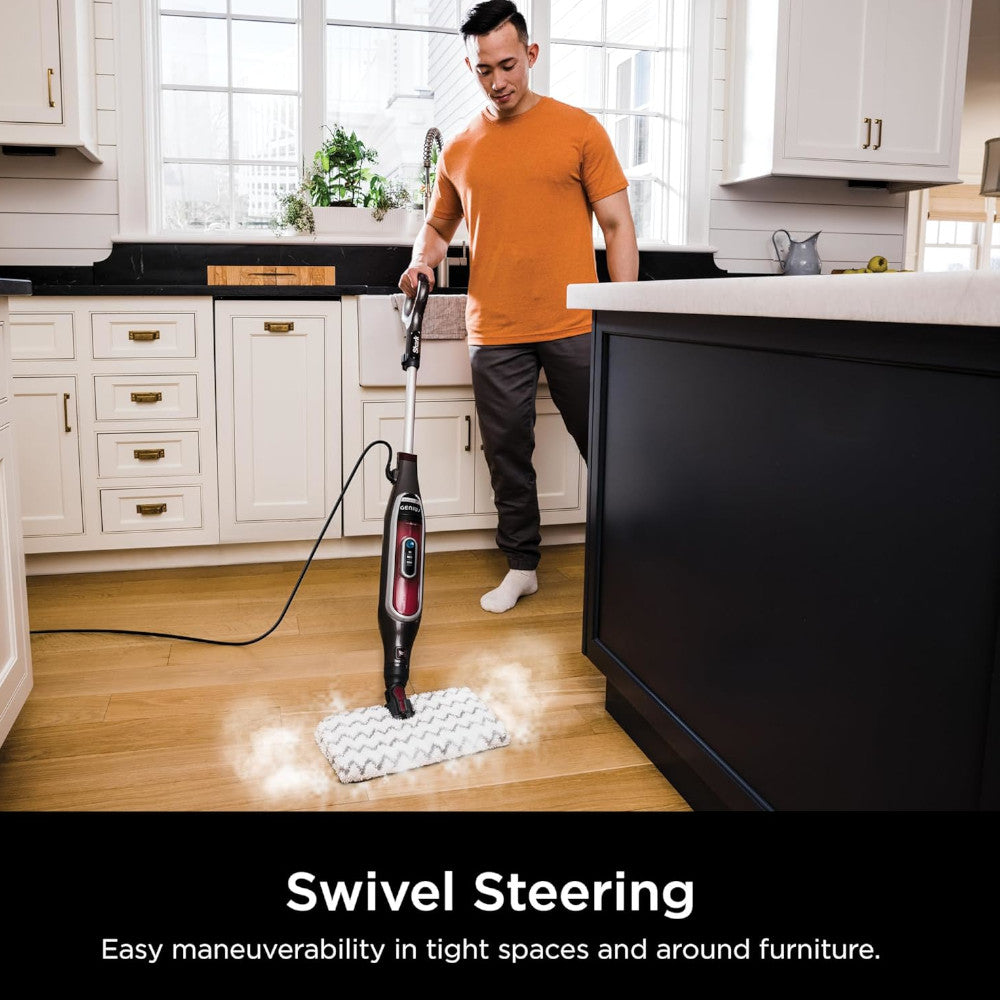 SHARK QM5006QRD Genius Steam Pocket Mop System - Factory serviced with Home Essentials warranty