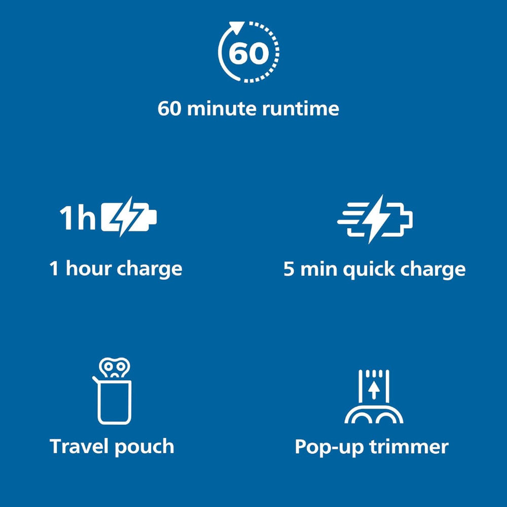 PHILIPS S3233/52 Shaver Series 3000 Rasoir électrique humide ou sec