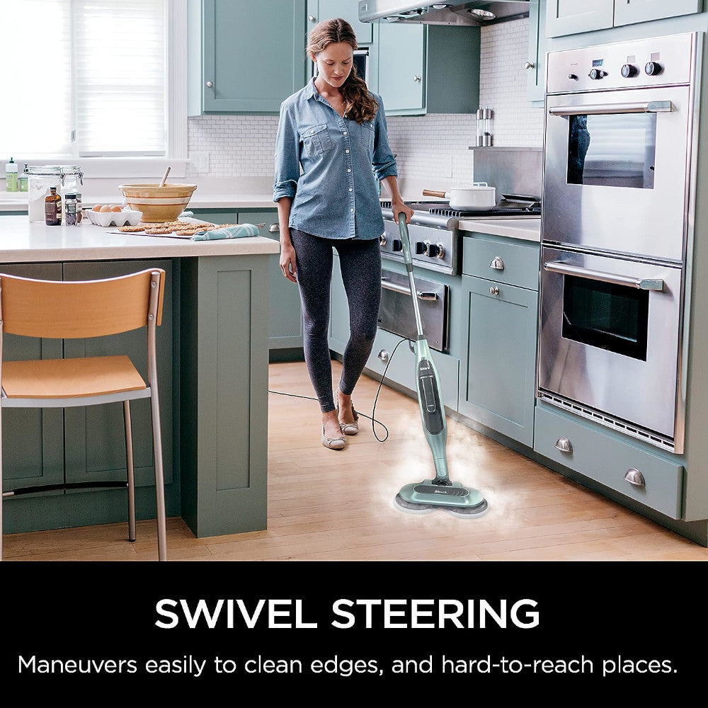 SHARK S7000C Steam &amp; Scrub Vadrouille à vapeur tout-en-un pour récurer et désinfecter les sols durs - Entretenu en usine avec garantie de 90 jours