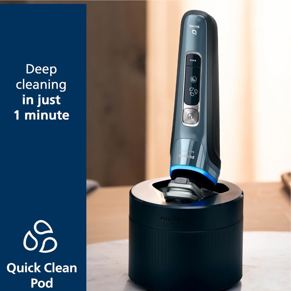PHILIPS S9982/50 Rasoir électrique série 9000, électrique humide et sec avec deux lames SteelPrecision