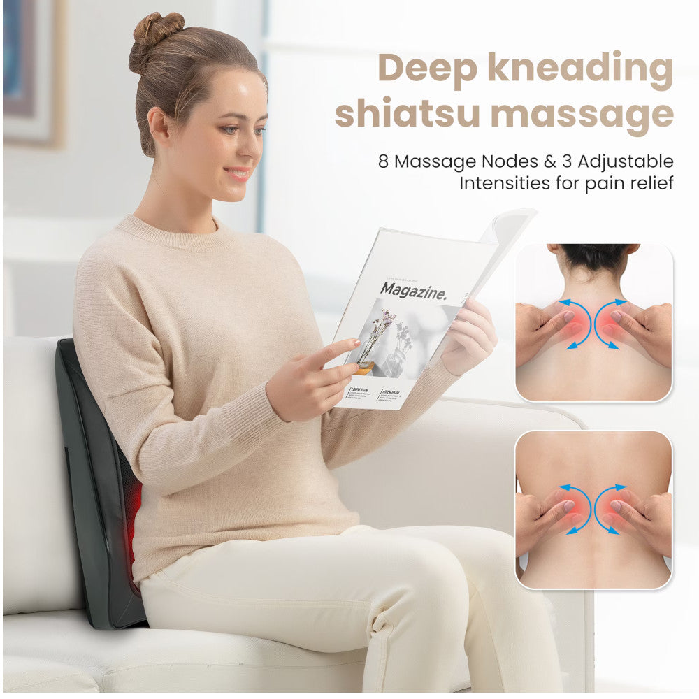 SNAILAX SL-166 Cordless Shiatsu Back Massager