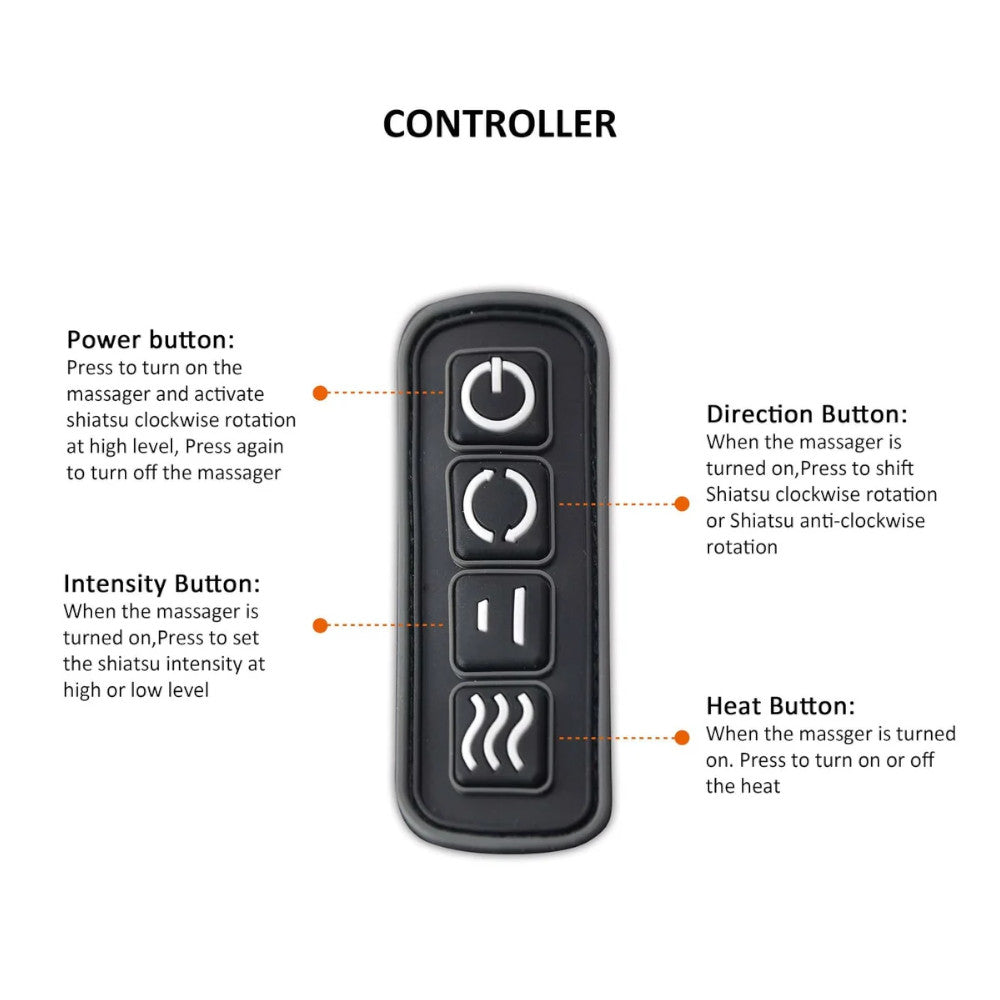 SNAILAX SL-632NC Portable Shiatsu Neck and Shoulder Massager