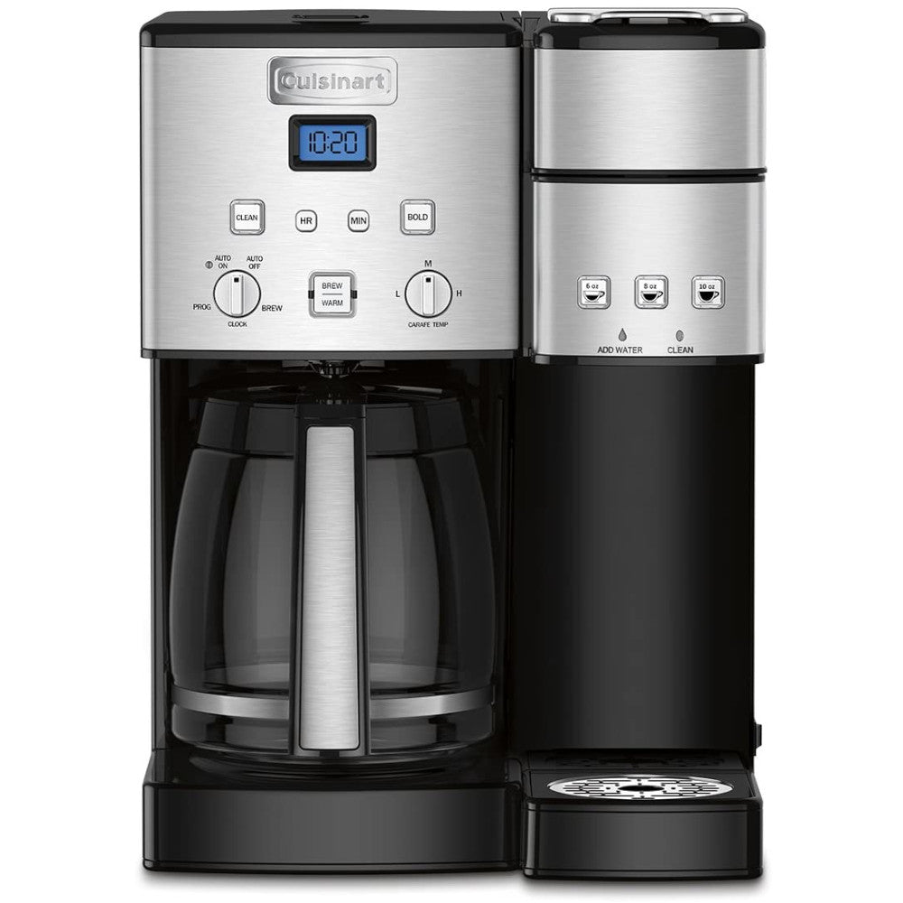 CUISINART Single Serve + 12 Cup Coffee Maker - Refurbished with Cuisinart Warranty - SS-15