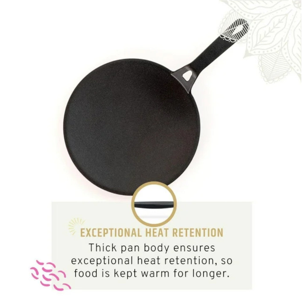 MAHARAJA T211T02 Cast Iron Tawa 26CM