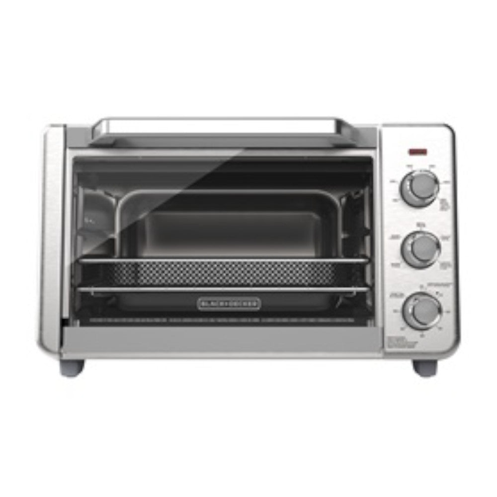 BLACK+DECKER Crisp 'N Bake™ Air Fry 6-Slice Toaster Oven - Factory Certified with Full Warranty - TO3405SSC