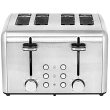 Charger l&#39;image dans la galerie, Grille-pain 4 tranches en acier inoxydable KALORIK TO46813SS
