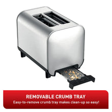 Load image into Gallery viewer, T-FAL TT682D50 Element Stainless Steel 2 Slice Toaster

