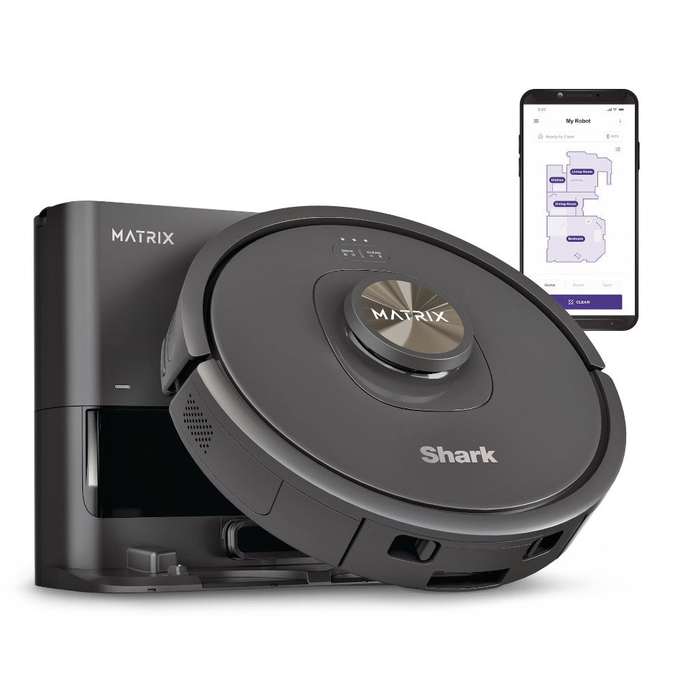SHARK UR2360 Matrix Plus Self Emptying Robot Cordless Vacuum - Factory serviced with Home Essentials warranty