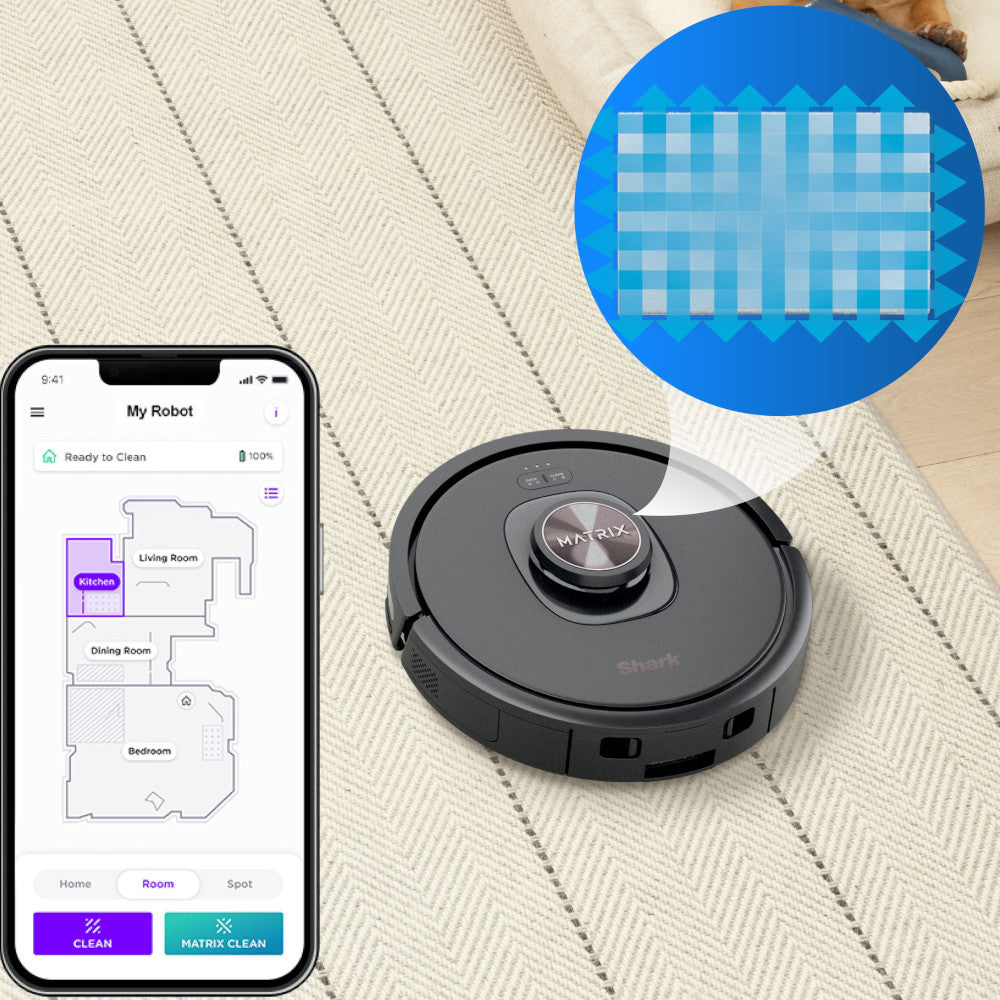 SHARK UR2360 Matrix Plus Self Emptying Robot Cordless Vacuum - Factory serviced with Home Essentials warranty