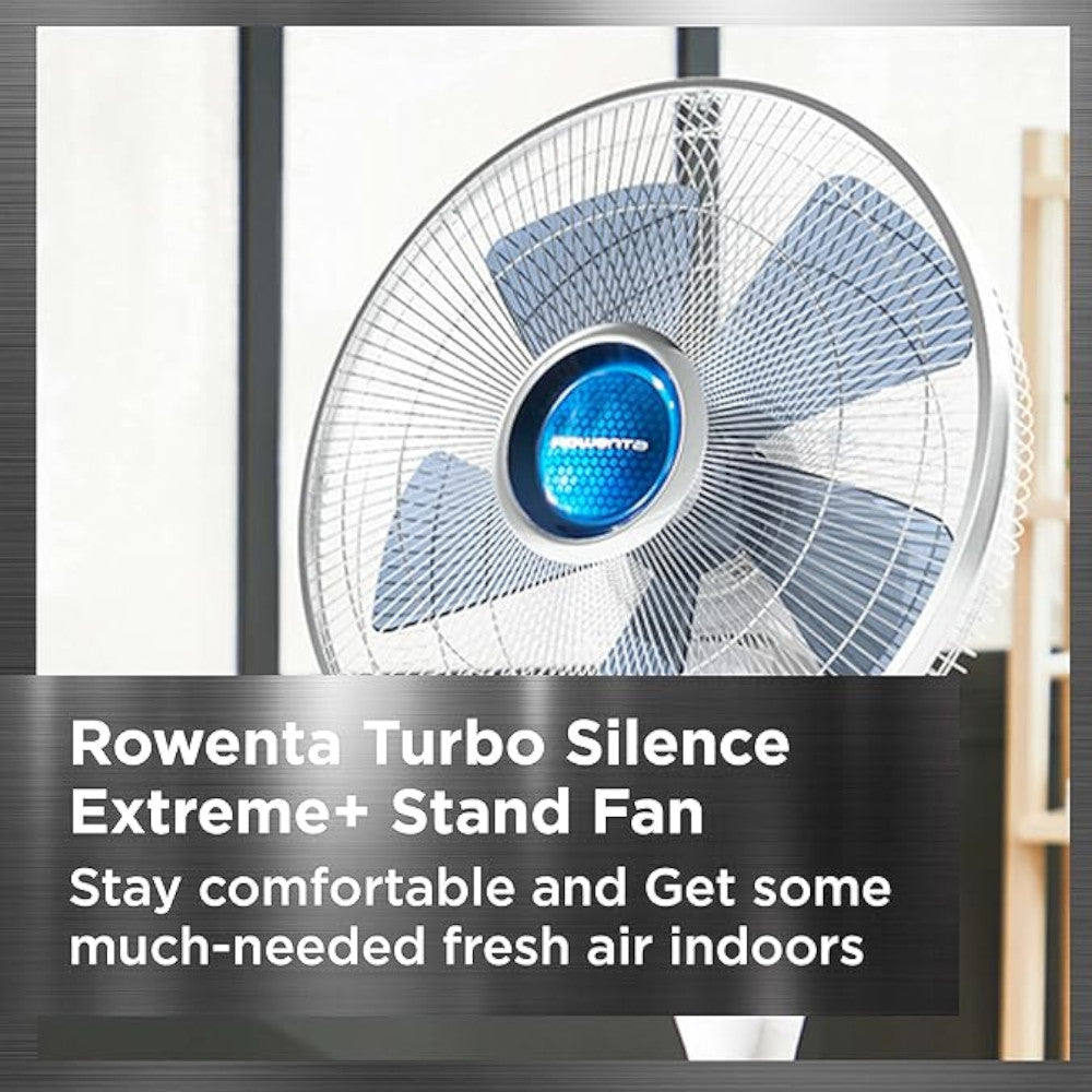ROWENTA VU5870 Turbo Silence Extreme Stand Fan with Automatic Oscillation