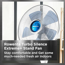 Load image into Gallery viewer, ROWENTA VU5870 Turbo Silence Extreme Stand Fan with Automatic Oscillation
