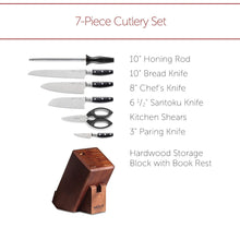 Load image into Gallery viewer, Wolf Gourmet WGCU100S 7 Piece Cutlery Knife Set- Blemished Package with Full Warranty
