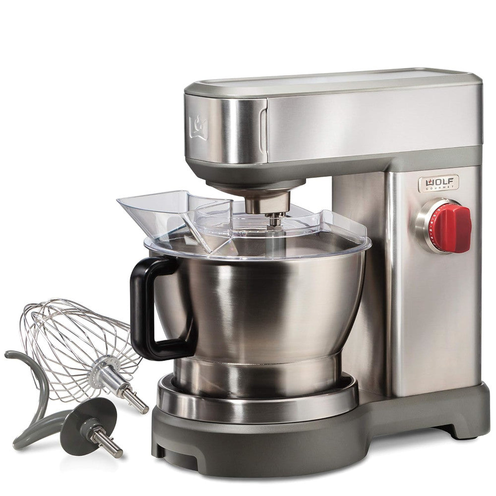 Wolf Gourmet Batteur sur socle haute performance WGSM100S 7 pintes en acier inoxydable brossé - Remis à neuf avec la garantie Home Essentials