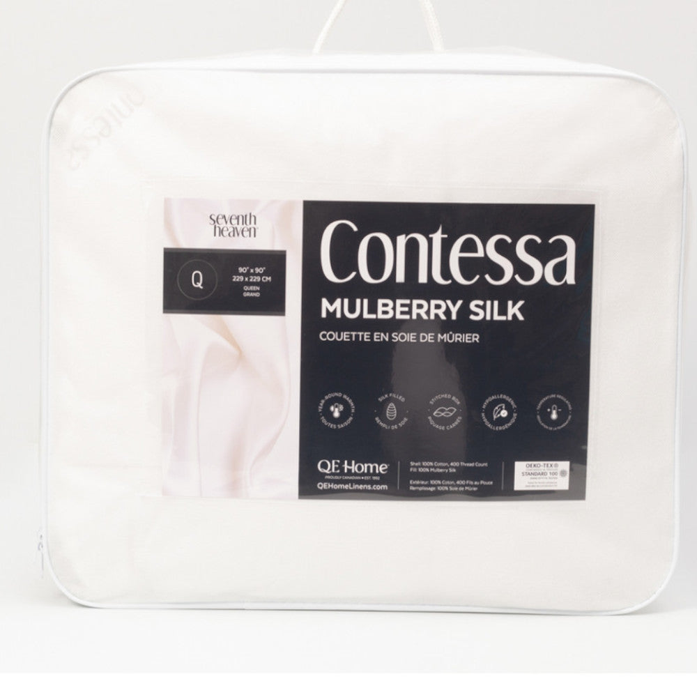 QEHOME Contessa Mulberry Silk Duvet Queen