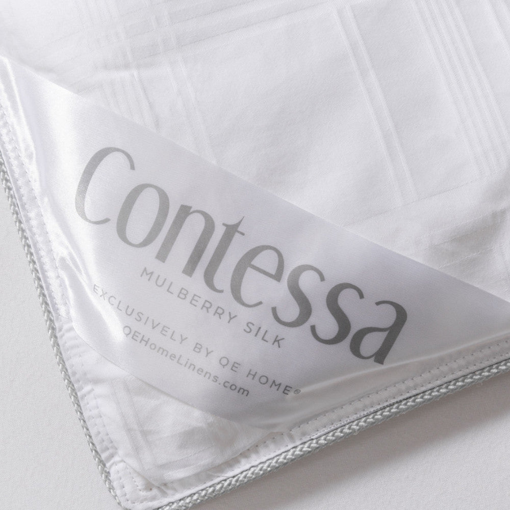 QEHOME Contessa Mulberry Silk Duvet Queen