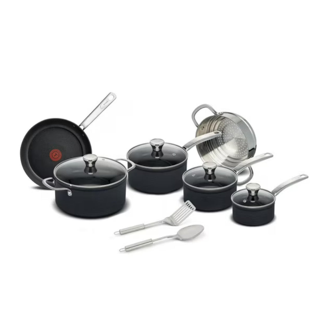 T-FAL H128SC74 Platinum Batterie de cuisine antiadhésive 12 pièces