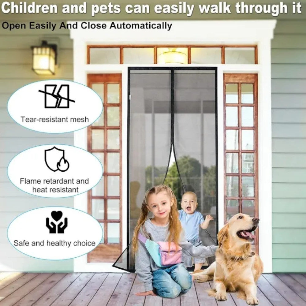 Porte moustiquaire magnétique