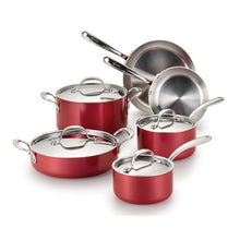 Load image into Gallery viewer, LAGOSTINA 10Pc Rosella Stainless Steel pot set - Blemished Package with Full Warranty - 11207600010
