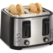 Load image into Gallery viewer, HAMILTON BEACH Extra Wide 4 Slot Toaster with Defrost and Bagel Functions - 24633C
