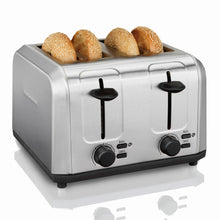 Load image into Gallery viewer, HAMILTON BEACH 4-Slice Stainless Steel Toaster - 24911
