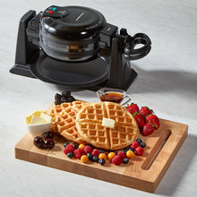Load image into Gallery viewer, HAMILTON BEACH Double 7&quot; Round Belgian Waffle Maker - Refurbished with full manufacturer warranty - 26201C
