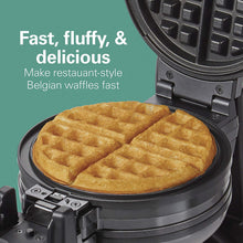 Load image into Gallery viewer, HAMILTON BEACH Double 7&quot; Round Belgian Waffle Maker - Refurbished with full manufacturer warranty - 26201C
