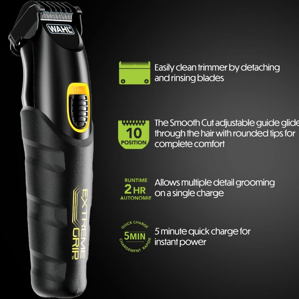 Multigroomer WAHL Lithium-Ion Extreme Grip - Emballage défectueux avec garantie complète - 3115