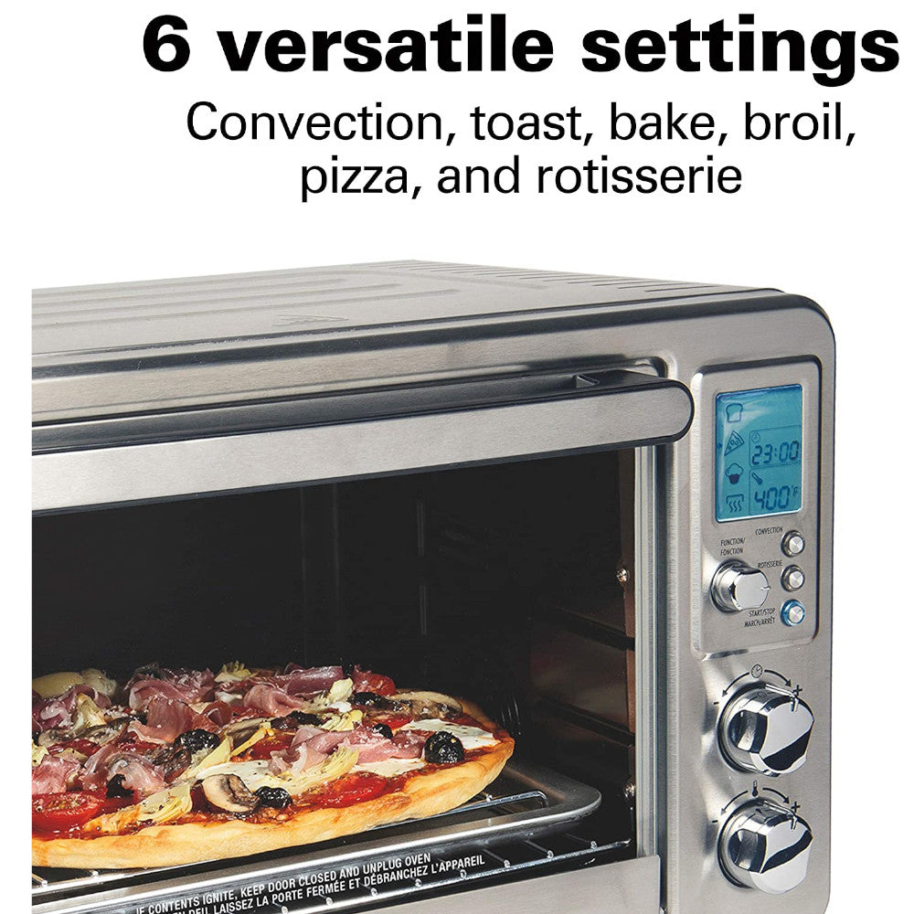 HAMILTON BEACH Stainless Steel Digital & Convection Toaster Oven - Refurbished with Full Manufacturer Warranty - 31190C