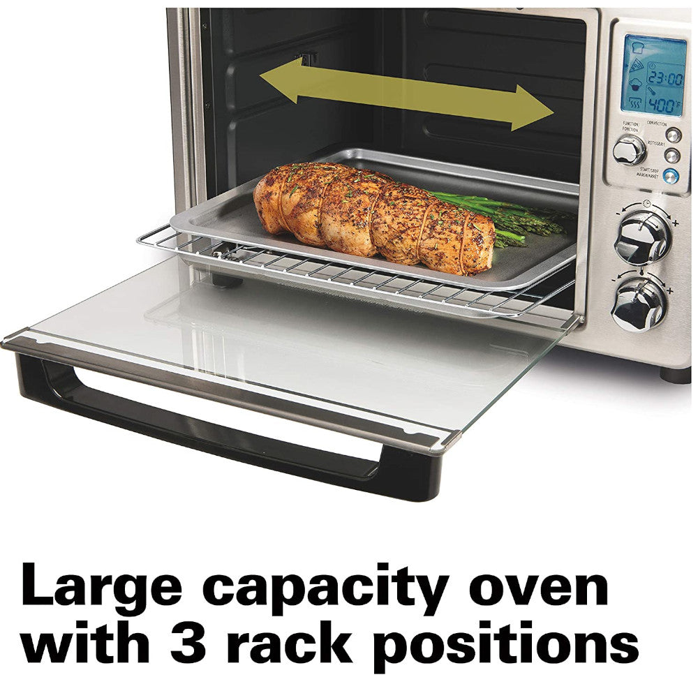 HAMILTON BEACH Stainless Steel Digital & Convection Toaster Oven - Refurbished with Full Manufacturer Warranty - 31190C