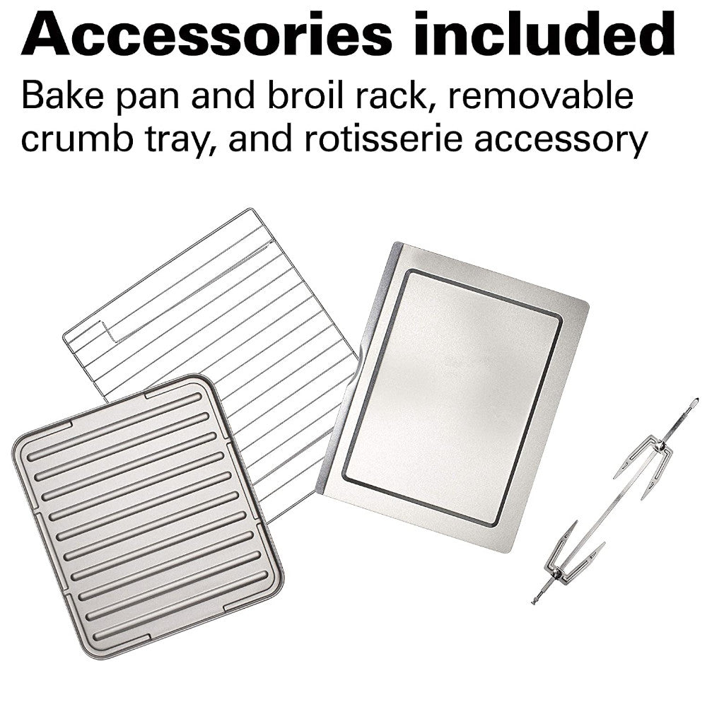 HAMILTON BEACH Stainless Steel Digital & Convection Toaster Oven - Refurbished with Full Manufacturer Warranty - 31190C