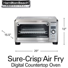 Load image into Gallery viewer, HAMILTON BEACH Professional Sure-Crisp Digital Air Fryer Countertop Toaster Oven - 31243
