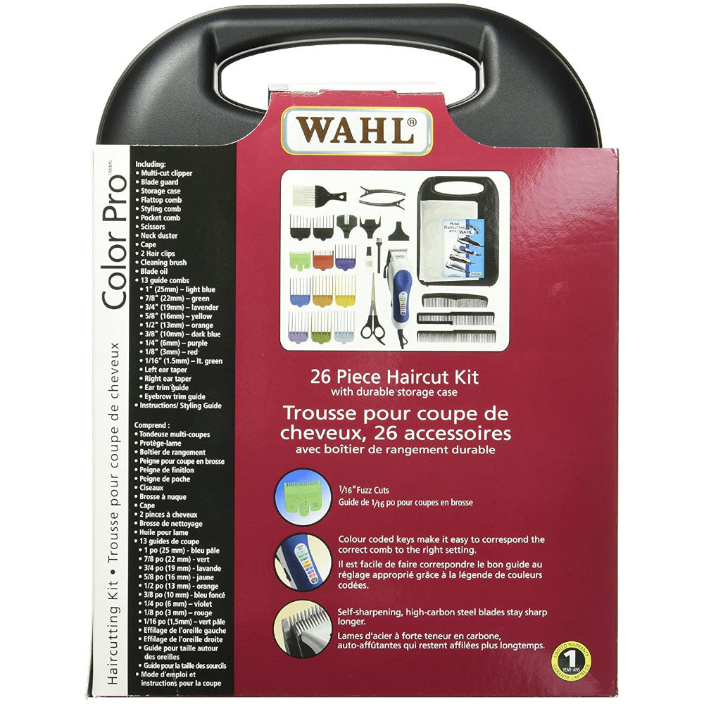 WAHL Color Pro, Kit de coupe de cheveux complet - Emballage imparfait avec garantie complète du fabricant - 3183