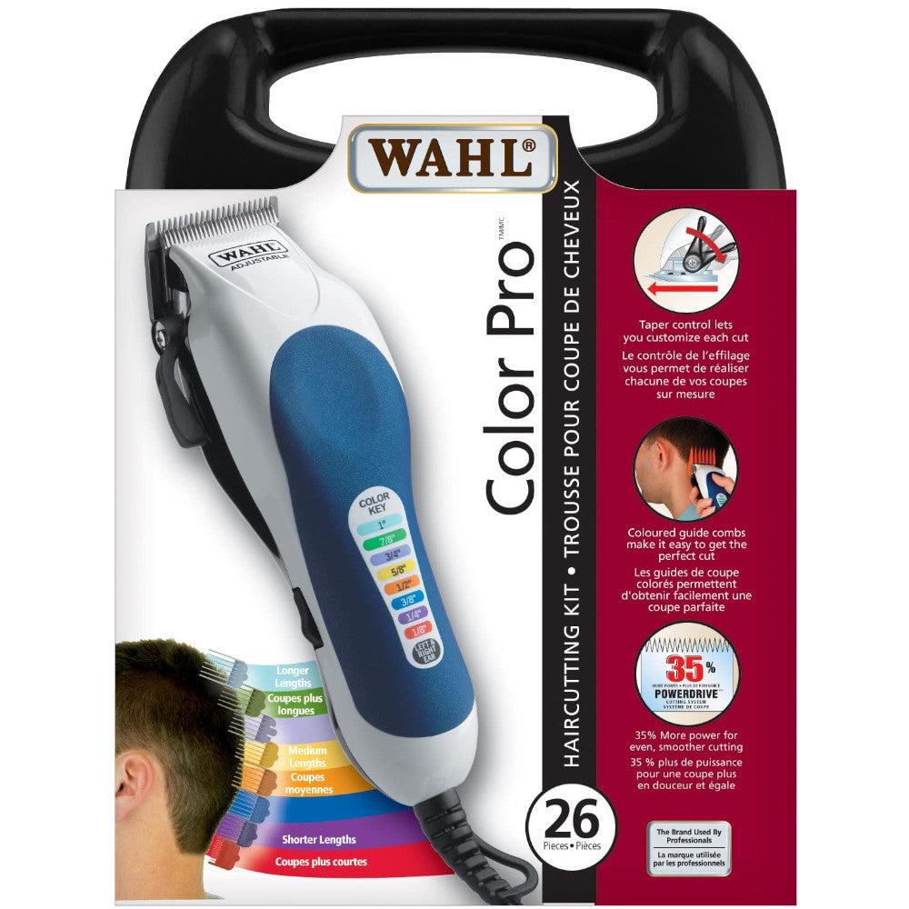 WAHL Color Pro, Kit de coupe de cheveux complet - Emballage imparfait avec garantie complète du fabricant - 3183