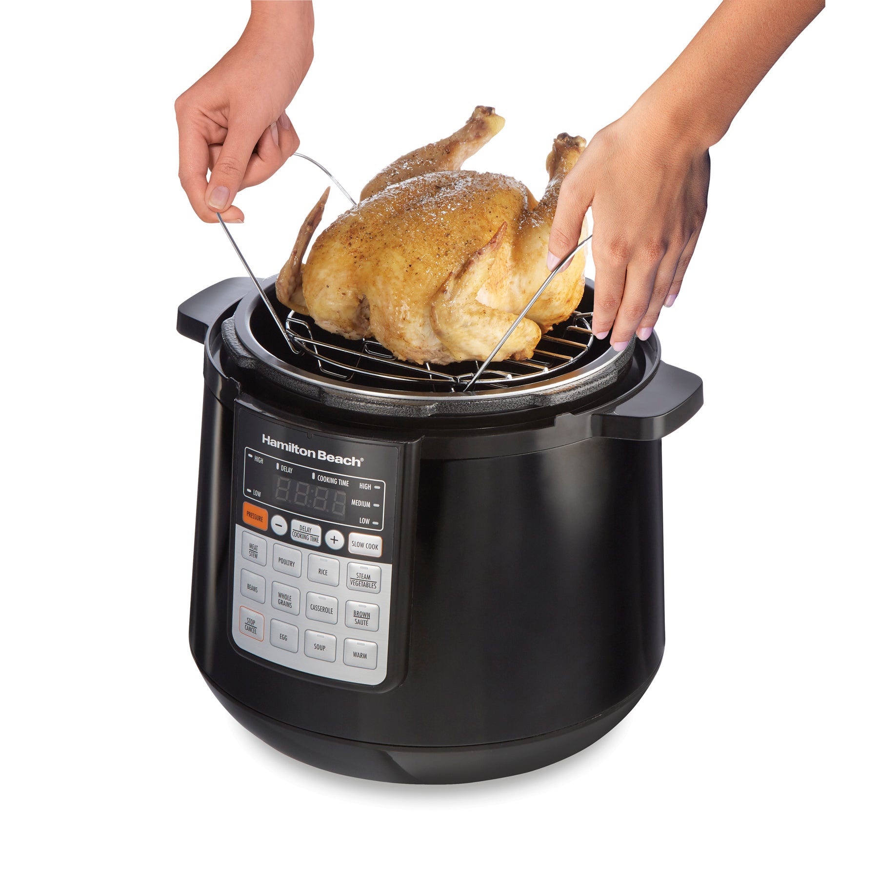 HAMILTON BEACH Electric 6Qt Pressure Cooker - 34501C