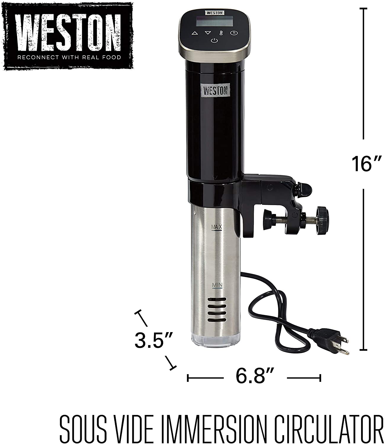 WESTON Sous Vide Immersion Circulator - Factory serviced with Home Essentials warranty - 36200