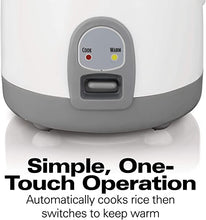 Load image into Gallery viewer, HAMILTON BEACH 8-Cup White Rice Cooker - 37508
