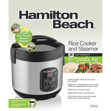 Load image into Gallery viewer, HAMILTON BEACH 8-Cup Digital Rice Cooker - 37518
