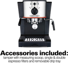 Load image into Gallery viewer, HAMILTON BEACH 15 Bar Espresso &amp; Cappuccino maker - 40792
