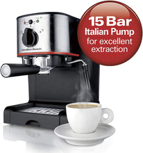 Load image into Gallery viewer, HAMILTON BEACH 15 Bar Espresso &amp; Cappuccino maker - 40792
