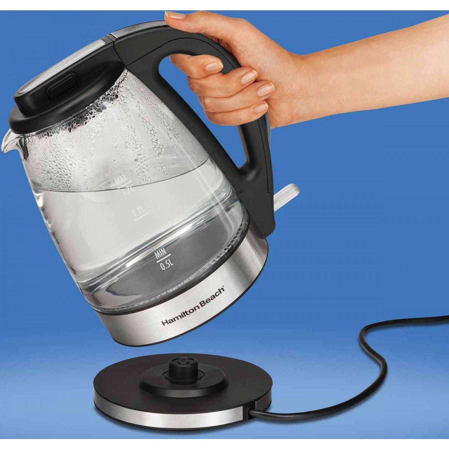 Bouilloire électrique sans fil HAMILTON BEACH 1,7 litre - 40865C