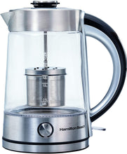 Load image into Gallery viewer, HAMILTON BEACH Glass Kettle &amp; Tea Steeper - 40868C
