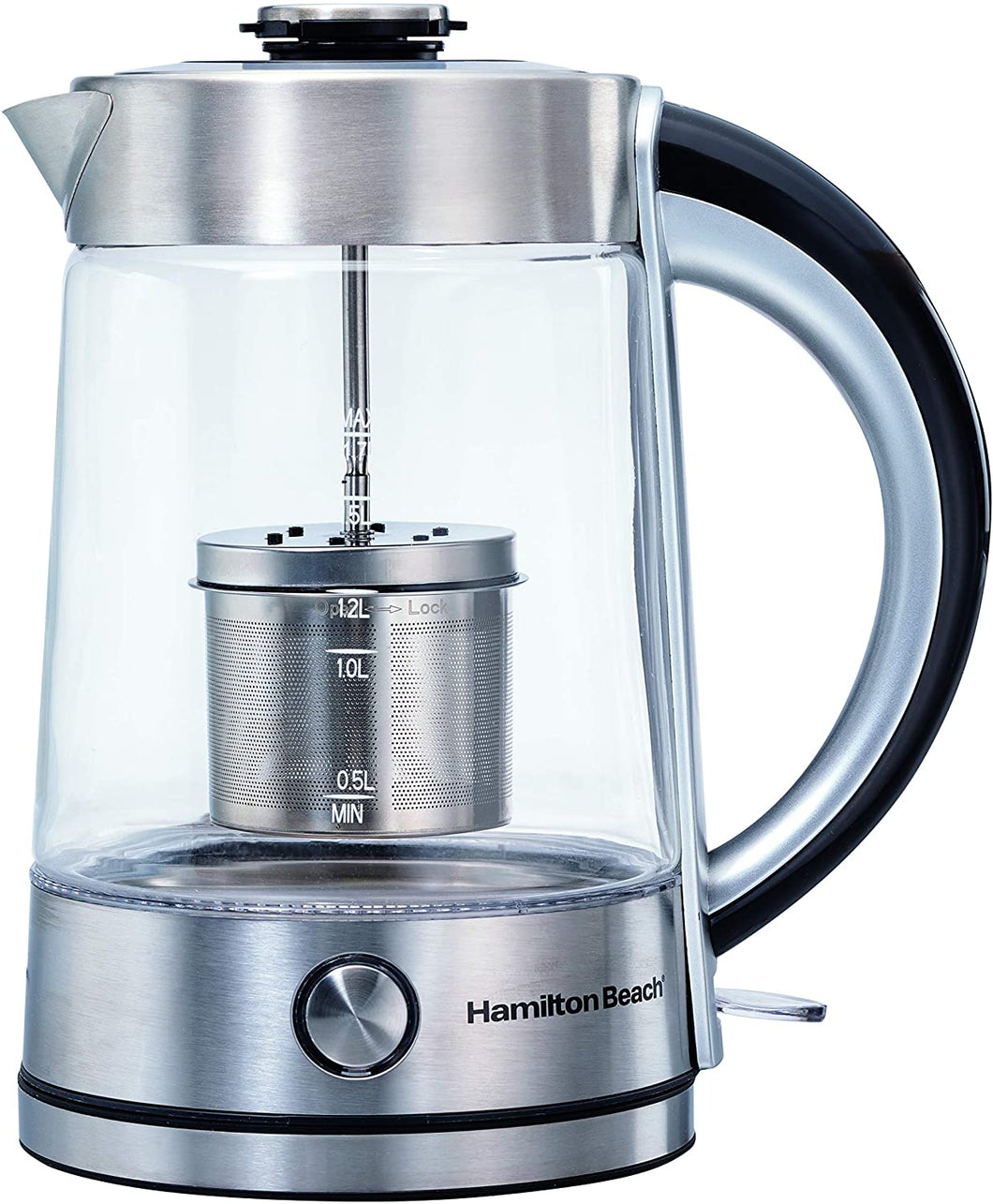 HAMILTON BEACH Glass Kettle & Tea Steeper - 40868C