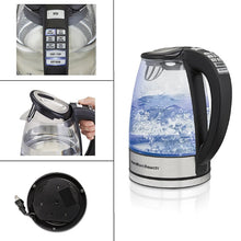 Load image into Gallery viewer, HAMILTON BEACH Glass Cordless Electric Kettle with 6 Programmable Adjustable Temperature Settings - 40941C
