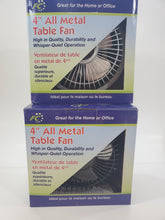 Charger l&#39;image dans la galerie, Ventilateur de table tout en métal FC 4&quot; - 4INACCDTB
